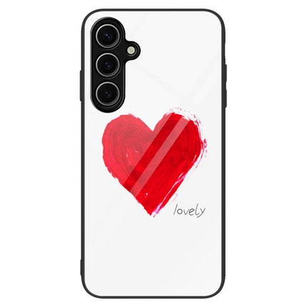 For Samsung Galaxy A26 5G Case Tempered Glass + PC + TPU Phone Protector Pattern Printing - Lovely