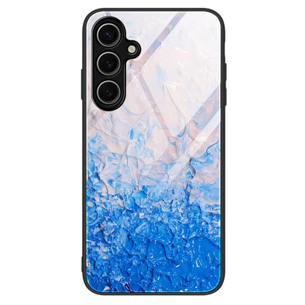For Samsung Galaxy A26 5G Case Marble Pattern Tempered Glass + PC + TPU Phone Cover - DL07