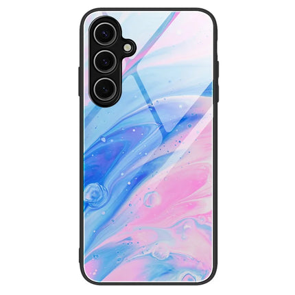 For Samsung Galaxy A26 5G Case Marble Pattern Tempered Glass + PC + TPU Phone Cover - DL05