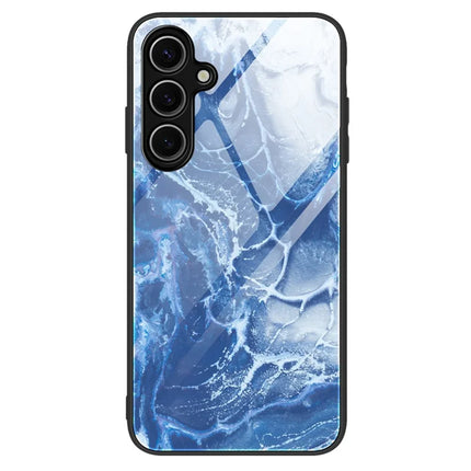 For Samsung Galaxy A26 5G Case Marble Pattern Tempered Glass + PC + TPU Phone Cover - DL03