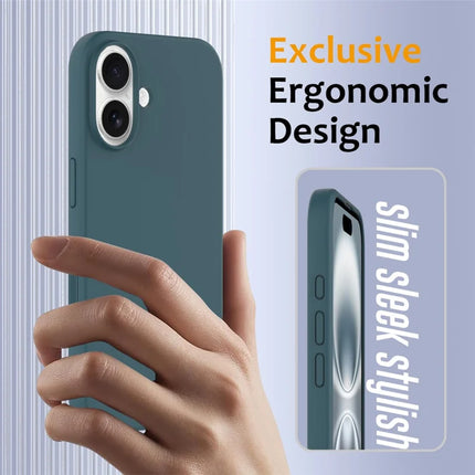 For iPhone 16 Plus Case Compatible with MagSafe Liquid Silicone Phone Cover with Camera Touch Control Button