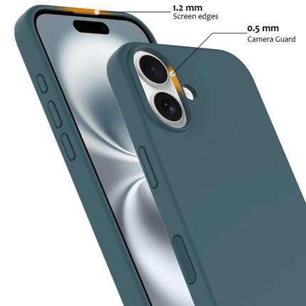 For iPhone 16 Plus Case Compatible with MagSafe Liquid Silicone Phone Cover with Camera Touch Control Button