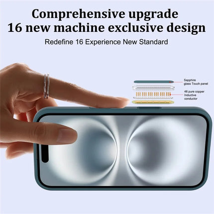 For iPhone 16 Plus Case Compatible with MagSafe Liquid Silicone Phone Cover with Camera Touch Control Button