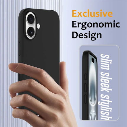 For iPhone 16 Plus Case Compatible with MagSafe Liquid Silicone Phone Cover with Camera Touch Control Button
