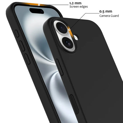 For iPhone 16 Plus Case Compatible with MagSafe Liquid Silicone Phone Cover with Camera Touch Control Button
