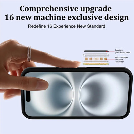For iPhone 16 Plus Case Compatible with MagSafe Liquid Silicone Phone Cover with Camera Touch Control Button