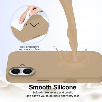 For iPhone 16 Plus Case Compatible with MagSafe Liquid Silicone Phone Cover with Camera Touch Control Button