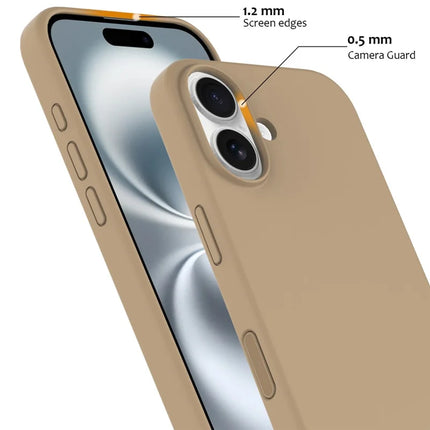 For iPhone 16 Plus Case Compatible with MagSafe Liquid Silicone Phone Cover with Camera Touch Control Button