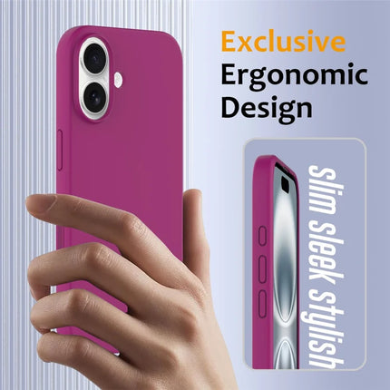 For iPhone 16 Plus Case Compatible with MagSafe Liquid Silicone Phone Cover with Camera Touch Control Button