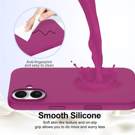 For iPhone 16 Plus Case Compatible with MagSafe Liquid Silicone Phone Cover with Camera Touch Control Button
