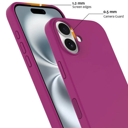 For iPhone 16 Plus Case Compatible with MagSafe Liquid Silicone Phone Cover with Camera Touch Control Button