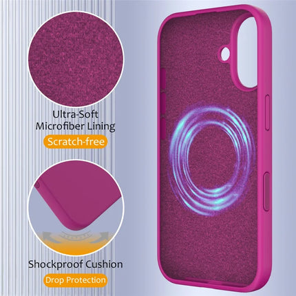 For iPhone 16 Plus Case Compatible with MagSafe Liquid Silicone Phone Cover with Camera Touch Control Button