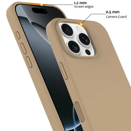 For iPhone 16 Pro Max Case Compatible with MagSafe Liquid Silicone Phone Cover with Camera Touch Control Button