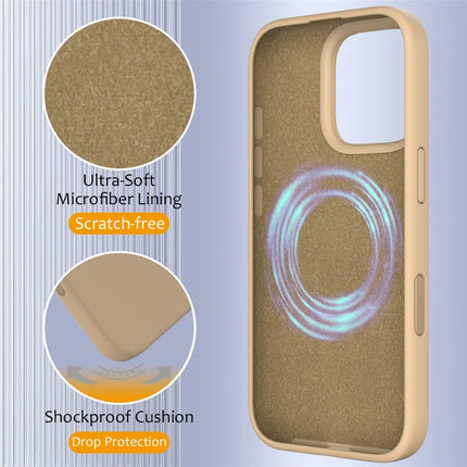For iPhone 16 Pro Max Case Compatible with MagSafe Liquid Silicone Phone Cover with Camera Touch Control Button