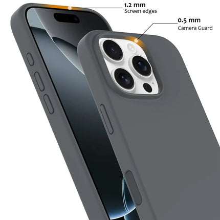 For iPhone 16 Pro Max Case Compatible with MagSafe Liquid Silicone Phone Cover with Camera Touch Control Button