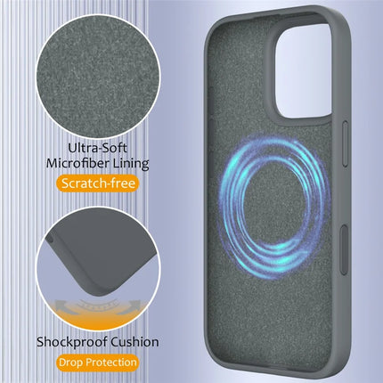 For iPhone 16 Pro Max Case Compatible with MagSafe Liquid Silicone Phone Cover with Camera Touch Control Button