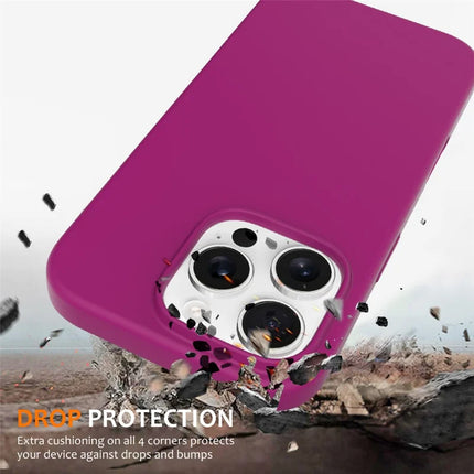 For iPhone 16 Pro Max Case Compatible with MagSafe Liquid Silicone Phone Cover with Camera Touch Control Button