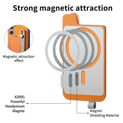 For Samsung Galaxy S23 FE Magnetic Leather Back Case with Detachable Card Holder and Wristband
