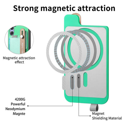 For Samsung Galaxy S23 FE Magnetic Leather Back Case with Detachable Card Holder and Wristband