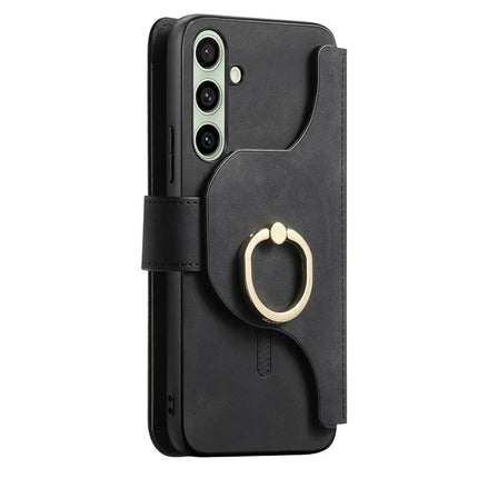 For Samsung Galaxy A05s 4G Magnetic Leather Case with Detachable RFID Blocking Zipper Wallet Cover