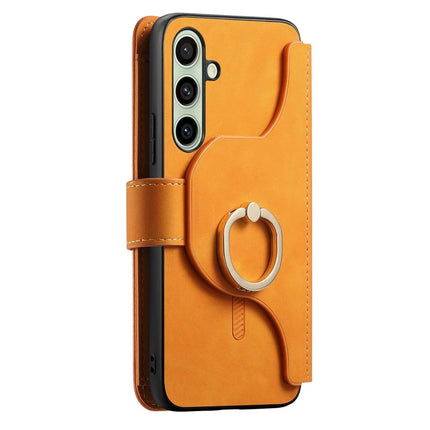 For Samsung Galaxy A05s 4G Magnetic Leather Case with Detachable RFID Blocking Zipper Wallet Cover