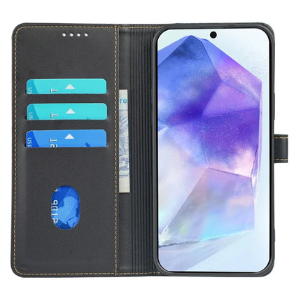 For Samsung Galaxy A36 5G / A56 5G Case Magnetic Clasp Four Leaf Clover Leather Phone Cover