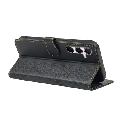 For Samsung Galaxy A36 5G / A56 5G Case Magnetic Clasp Four Leaf Clover Leather Phone Cover
