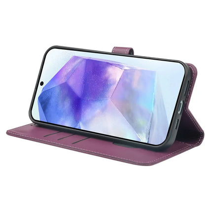For Samsung Galaxy A36 5G / A56 5G Case Magnetic Clasp Four Leaf Clover Leather Phone Cover
