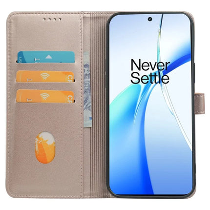 For OnePlus 12R 5G / Ace 3 5G Case Magnetic Clasp Four Leaf Clover Leather Phone Cover
