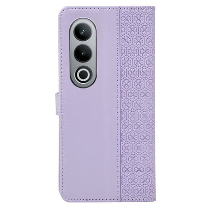 For OnePlus 12R 5G / Ace 3 5G Case Magnetic Clasp Four Leaf Clover Leather Phone Cover