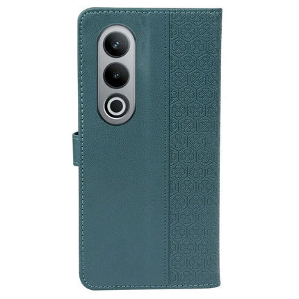 For OnePlus 12R 5G / Ace 3 5G Case Magnetic Clasp Four Leaf Clover Leather Phone Cover