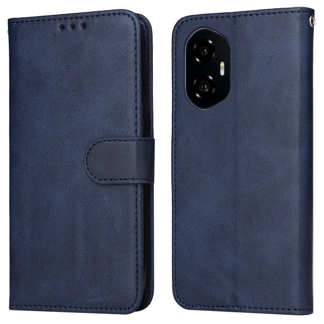 For Honor 300 Case Wallet PU Leather Folio Flip Phone Cover - Blue