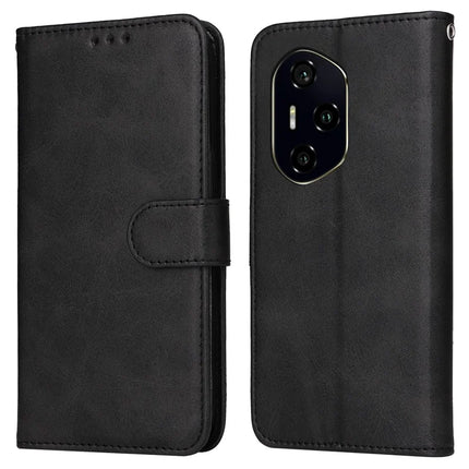 For Honor 300 Pro / 300 Ultra Case Wallet PU Leather Folio Flip Phone Cover - Black