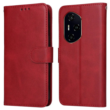 For Honor 300 Pro / 300 Ultra Case Wallet PU Leather Folio Flip Phone Cover - Red