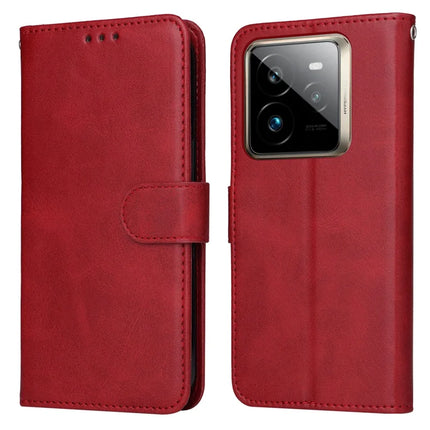 For Realme GT 7 Pro 5G Case Wallet PU Leather Folio Flip Phone Cover - Red