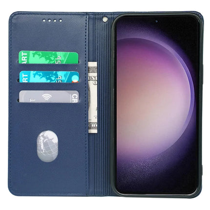 For Samsung Galaxy S23 Case Four Leaf Clover Leather Flip Phone Cover Stand Wallet