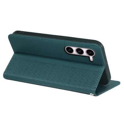 For Samsung Galaxy S23 Case Four Leaf Clover Leather Flip Phone Cover Stand Wallet