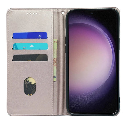 For Samsung Galaxy S23 Case Four Leaf Clover Leather Flip Phone Cover Stand Wallet