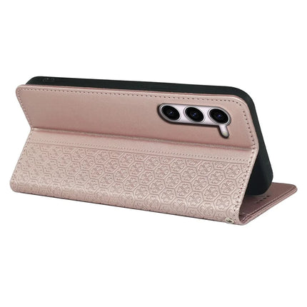 For Samsung Galaxy S23 Case Four Leaf Clover Leather Flip Phone Cover Stand Wallet
