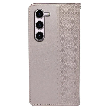 For Samsung Galaxy S23 Case Four Leaf Clover Leather Flip Phone Cover Stand Wallet