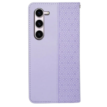 For Samsung Galaxy S23 Case Four Leaf Clover Leather Flip Phone Cover Stand Wallet