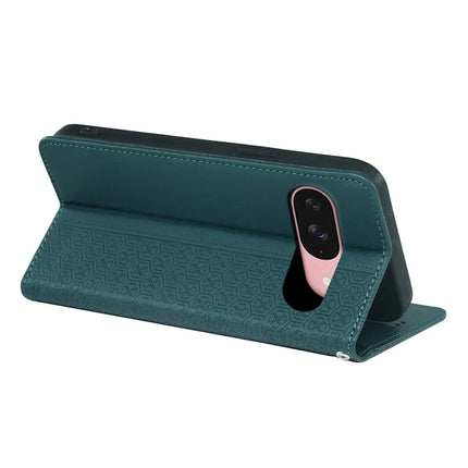 For Google Pixel 9 / Pixel 9 Pro Case Four Leaf Clover Leather Flip Phone Cover Stand Wallet