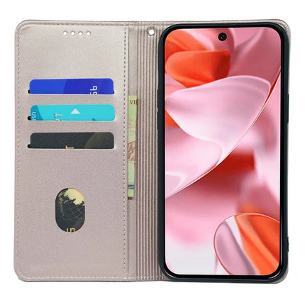For Google Pixel 9 / Pixel 9 Pro Case Four Leaf Clover Leather Flip Phone Cover Stand Wallet