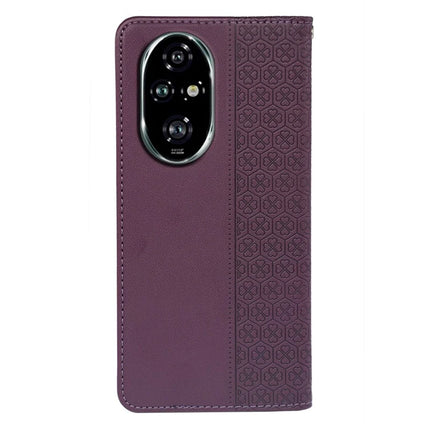 For Honor 200 5G Case Four Leaf Clover Leather Flip Phone Cover Stand Wallet