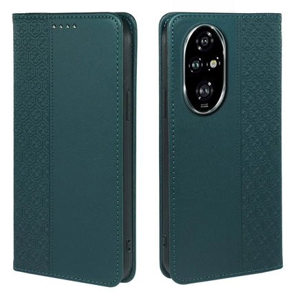 For Honor 200 5G Case Four Leaf Clover Leather Flip Phone Cover Stand Wallet - Green