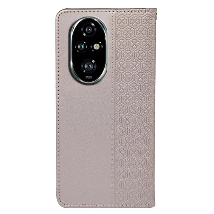 For Honor 200 Pro 5G Case Four Leaf Clover Leather Flip Phone Cover Stand Wallet