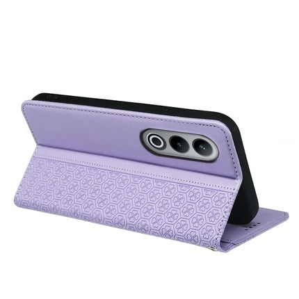 For OnePlus Nord CE4 5G Case Four Leaf Clover Leather Flip Phone Cover Stand Wallet