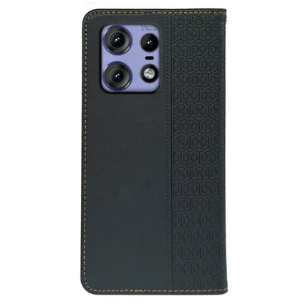 For Motorola Edge 50 Pro 5G Case Four Leaf Clover Leather Flip Phone Cover Stand Wallet