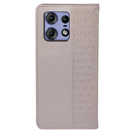 For Motorola Edge 50 Pro 5G Case Four Leaf Clover Leather Flip Phone Cover Stand Wallet
