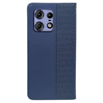 For Motorola Edge 50 Pro 5G Case Four Leaf Clover Leather Flip Phone Cover Stand Wallet